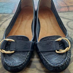 J.Crew Navy Patent Leather Moccasin Loafer